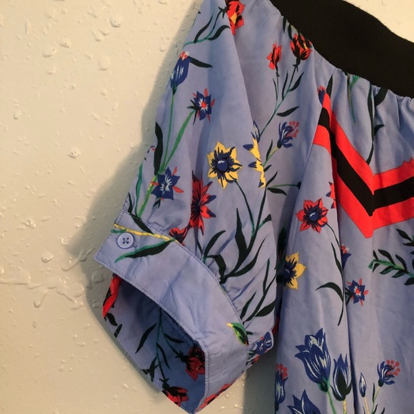 Juicy Couture Floral Off Shoulder Top Medium - Picture 3 of 4